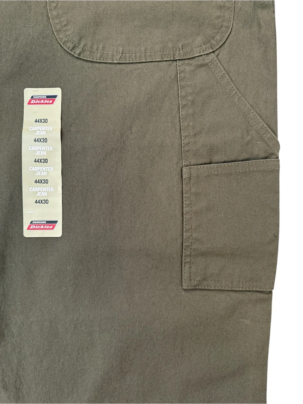 Dickies Duck Carpenter Pants NWT 44x30 Moss Green Relaxed Fit Flex Workwear